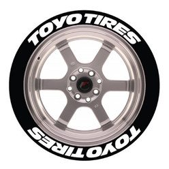 Stickers Toyo Tires, Marquage Pneu Permanent