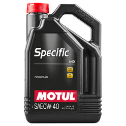 5L Huile Motul 0W40 Specific A40 (Porsche)