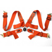 Harnais 4 points 3" Cobra / Driftworks Orange (FIA)