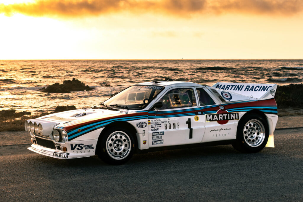 1983 WRC Lancia Rally 037 Sparco bucket seats