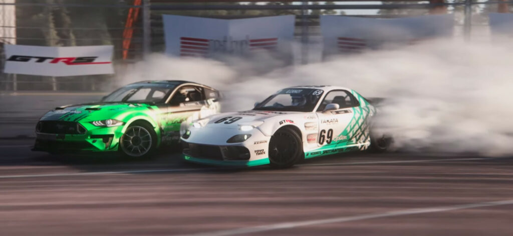 AC Drift France Championship Mazda RX-7 Ford Mustang