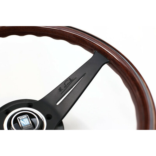 Volant Nardi Deep Corn, Bois, Branches Noires, Tulipé 75 mm, Ø35 cm