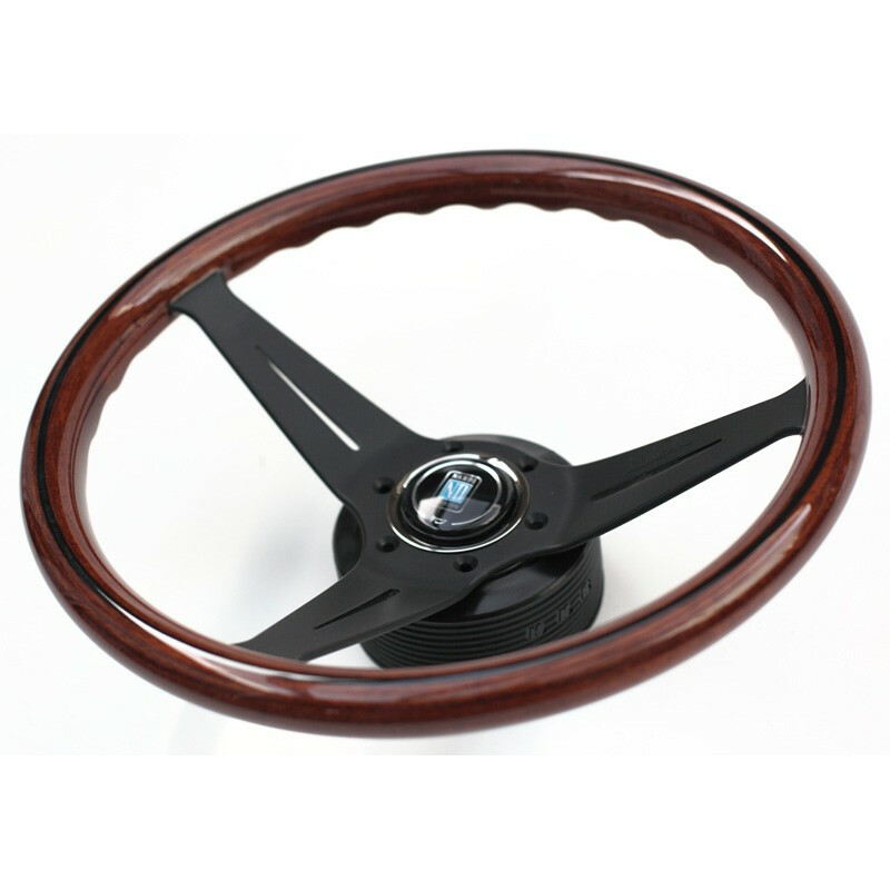 Volant Nardi Deep Corn, Bois, Branches Noires, Tulipé 75 mm, Ø35 cm
