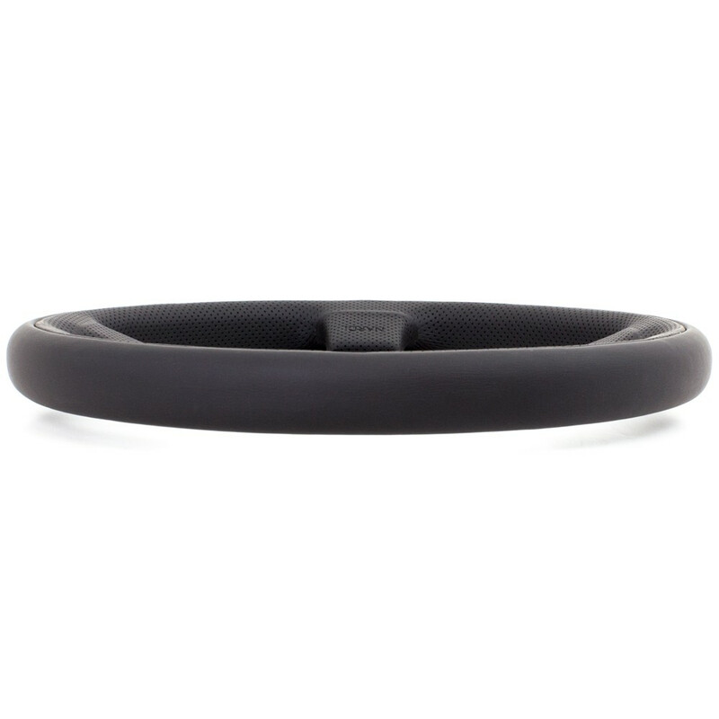 Volant Nardi Twin Line, Cuir Noir, Branches Noires, Ø35 cm