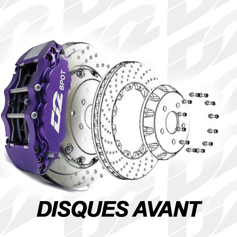 Disques de Frein Avant pour Kits D2 Racing