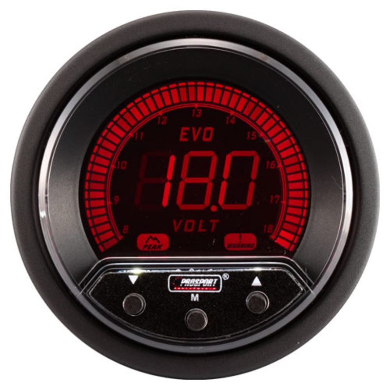 Mano-Voltmètre ProSport Evo (Digital, 4 Couleurs)