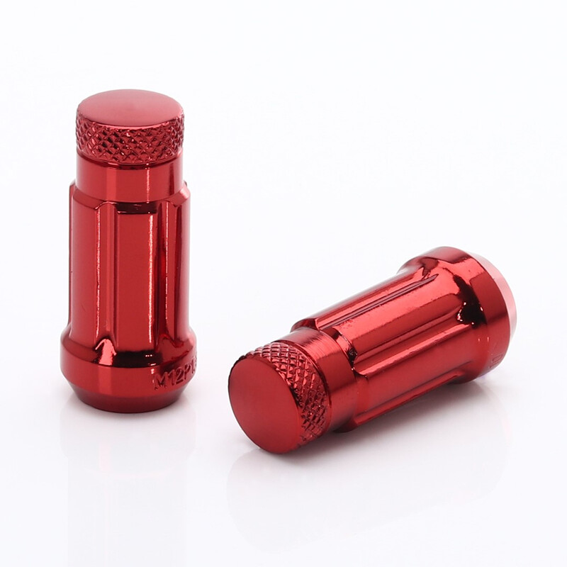 Ecrous JN3 Rouges en Acier Forgé M12x1.25 (Pack de 20)