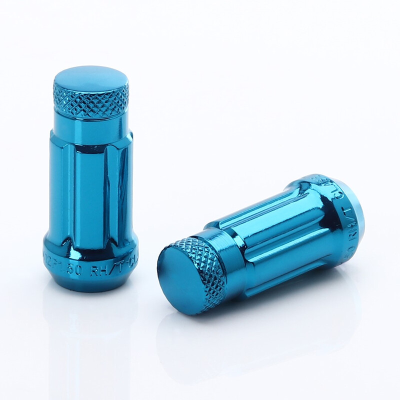 Ecrous JN3 Bleus en Acier Forgé M12x1.25 (Pack de 20)