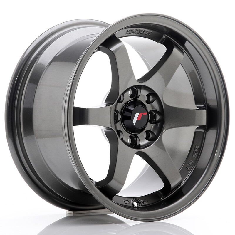 Japan Racing JR-3 15x8" 4x100/108 ET25, Gunmetal