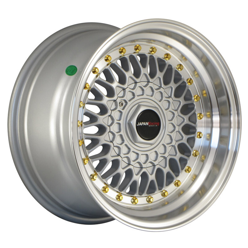Japan Racing JR-9 15x8" 4x100/108 ET20, Gris Argenté