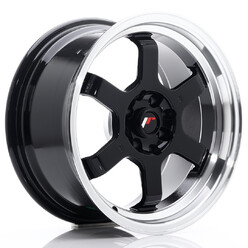 Japan Racing JR-12 16x8" 4x100/114.3 ET15, Noir / Brillant