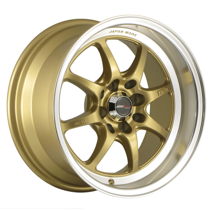 Japan Racing TF-2 15x7.5" 4x100/114.3 ET10, Dorée
