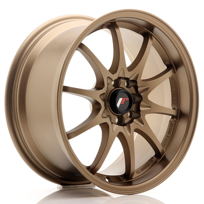 Japan Racing JR-5 17x8.5" 4x100/114.3 ET35, Bronze Anodisé
