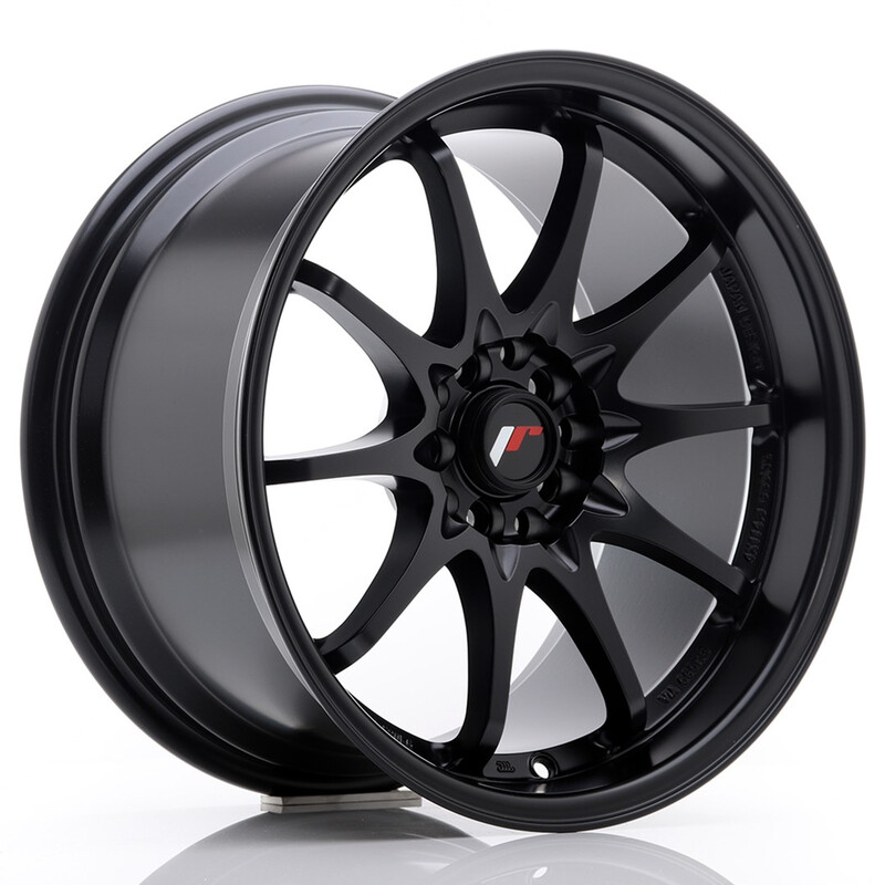 Japan Racing JR-5 17x9.5" 5x100/114.3 ET25, Noir Mat / Satiné