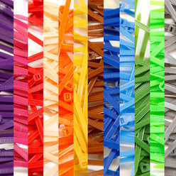 Pack "RilsanBomb" : 1200 Colliers Rilsan Multicolores 