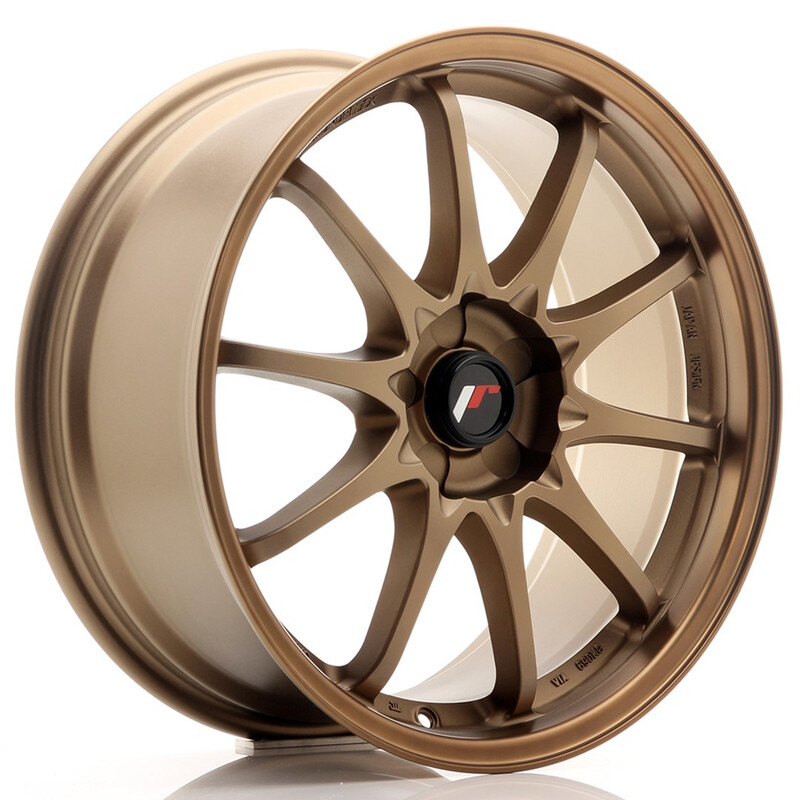 Japan Racing JR-5 18x8" (5 trous - sur mesure) ET35, Bronze Anodisé