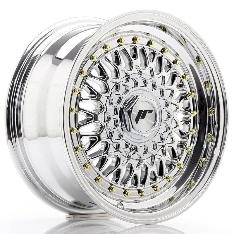 Japan Racing JR-9 15x7" 4x100/108 ET20, Chrome / Titane