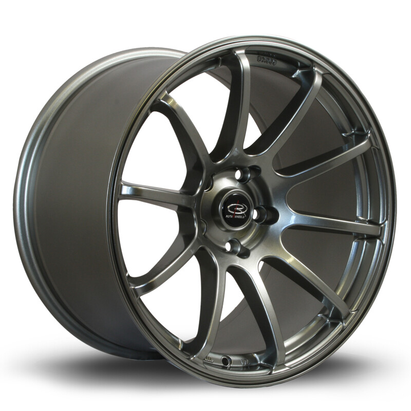 Rota Force 18x10.5" 5x114.3 ET40, Gris Argenté / Poli