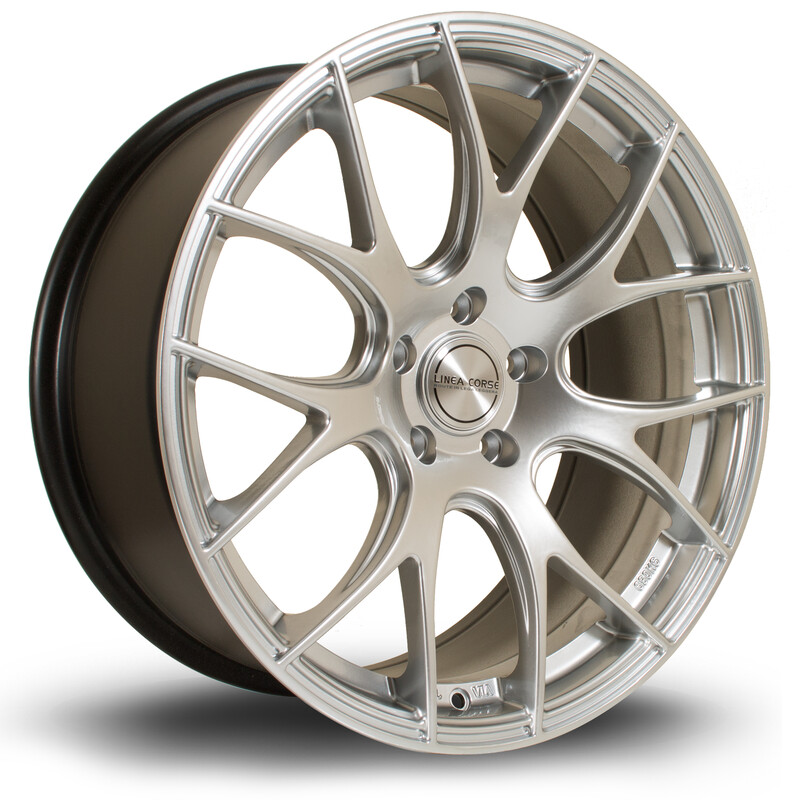 Rota LC818 19x8.5" 5x112 ET35, Gris Argenté / Poli