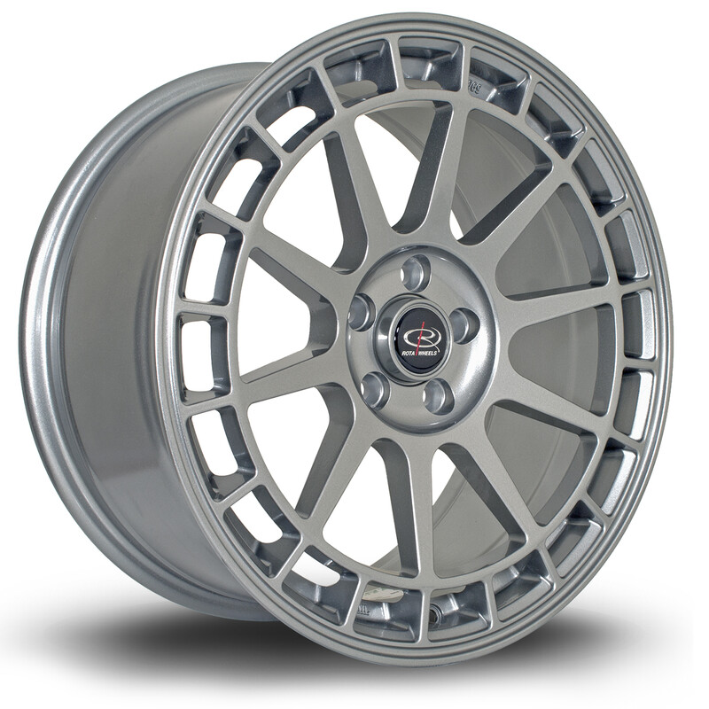 Rota Recce 17x8" 4x108 ET40, Gris Argenté / Poli
