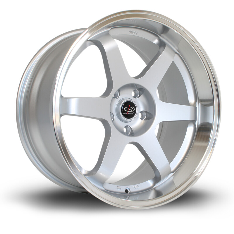 Rota Grid 19x10.5" 5x114.3 ET20, Gris Argenté, Rebord Chromé