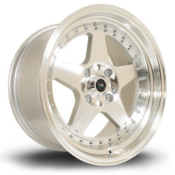 Rota Kyusha 17x9.5" 5x114.3 ET12, Gris Argenté / Poli