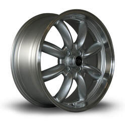 Rota RB 17x7.5" 4x100 ET45, Gris Argenté / Poli