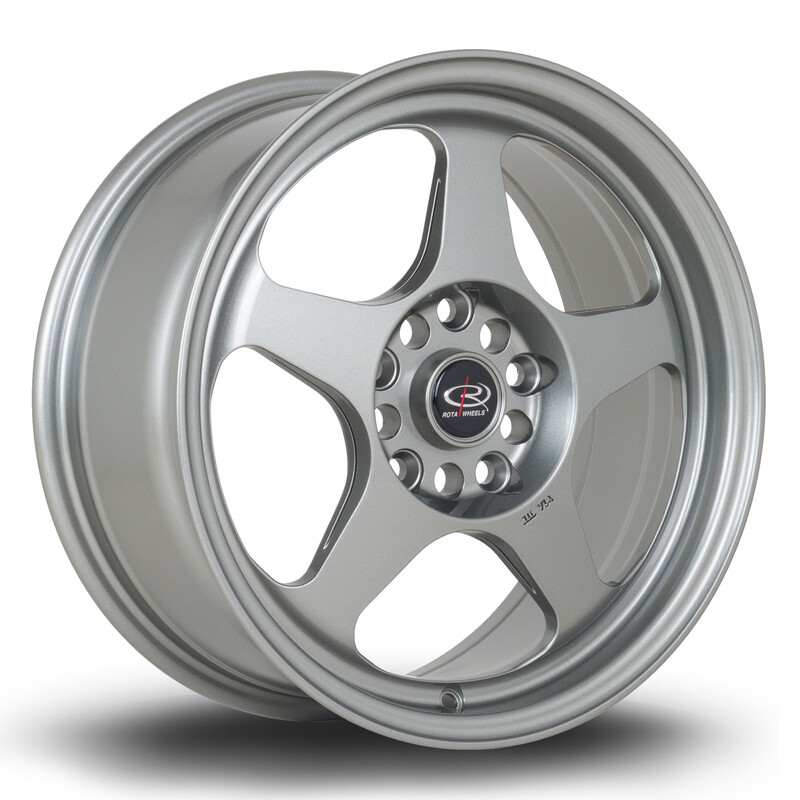 Rota Slipstream 16x7" 4x100 ET40, Gris Argenté / Poli