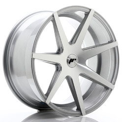 Japan Racing JR-20 Extreme Concave 20x10" (5 trous - sur mesure) ET20-40, Gris Argenté / Poli