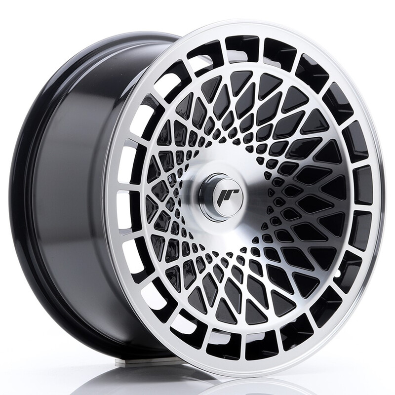 Japan Racing JR-14 17x8.5" (4 & 5 trous - sur mesure) ET15, Noir / Brillant