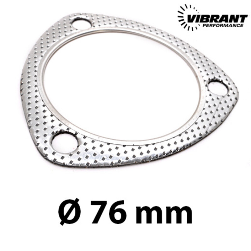 Joint d'Echappement Vibrant Performance 76 mm - 3" (3 Trous)