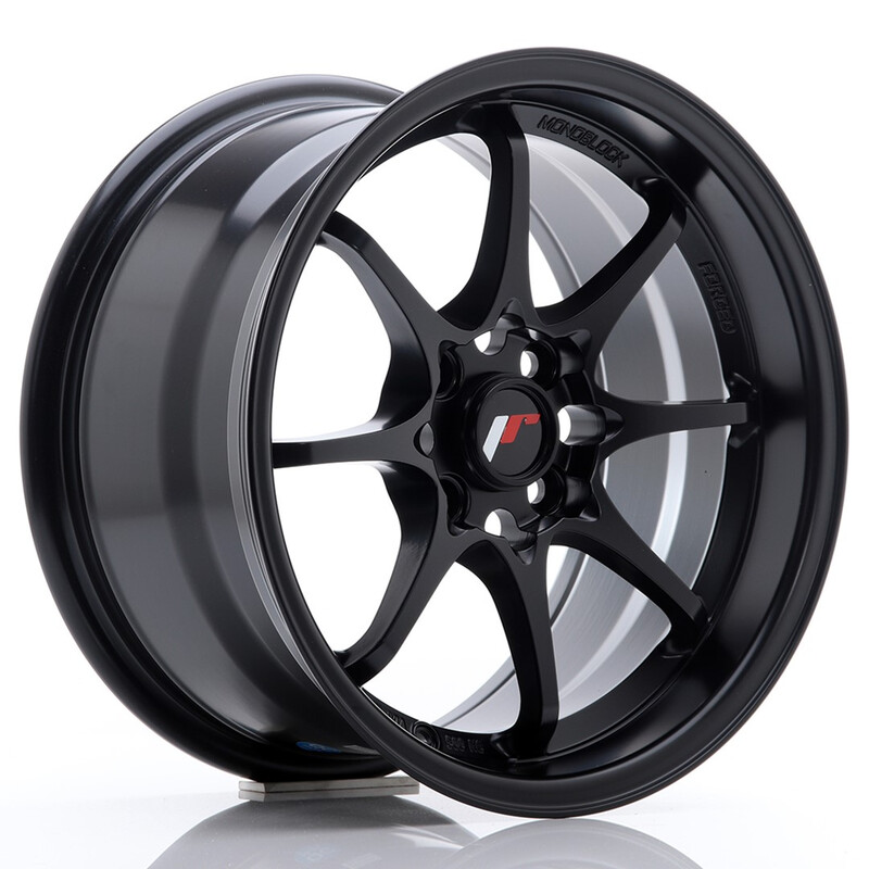 Japan Racing JR-5 15x8" 4x100 ET28, Noir Mat / Satiné