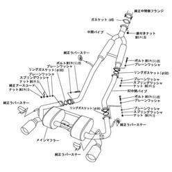 Ligne d'Echappement HKS "Super Sound Master" pour Nissan 350Z 313 ch (VQ35HR, RHD)