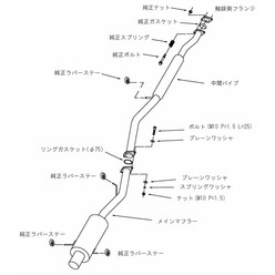 Ligne d'Echappement HKS "Silent Hi-Power" pour Subaru Impreza GC8 (92-00)