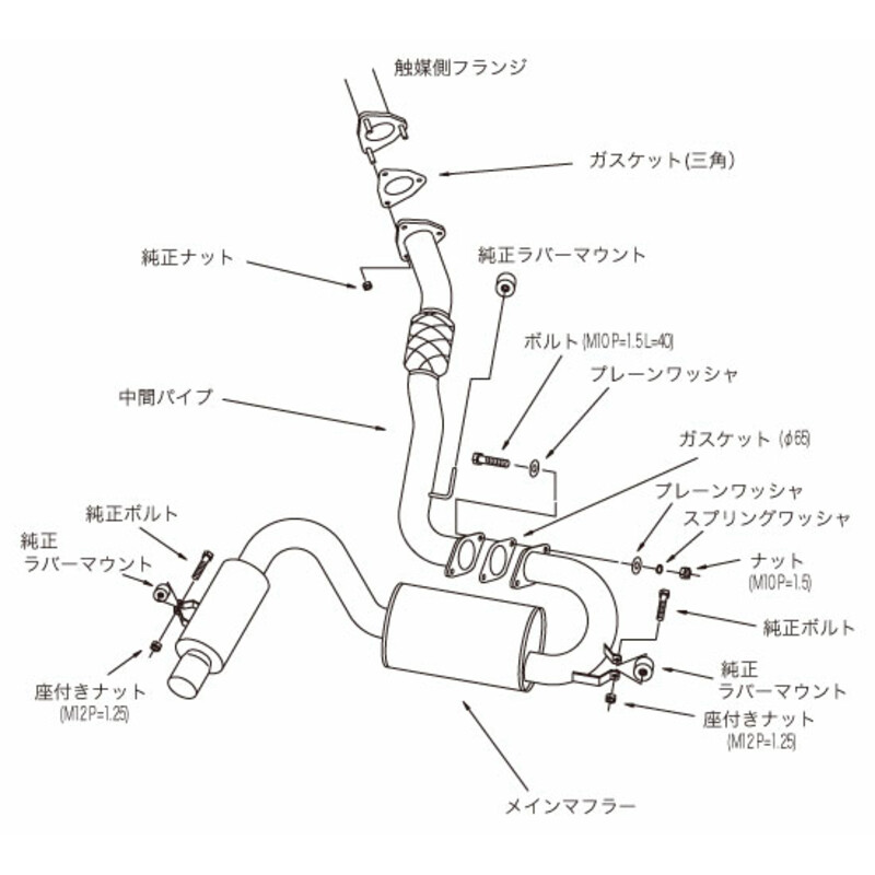 Ligne d'Echappement HKS "Hi-Power 409" pour Toyota MR2 Turbo (SW20)