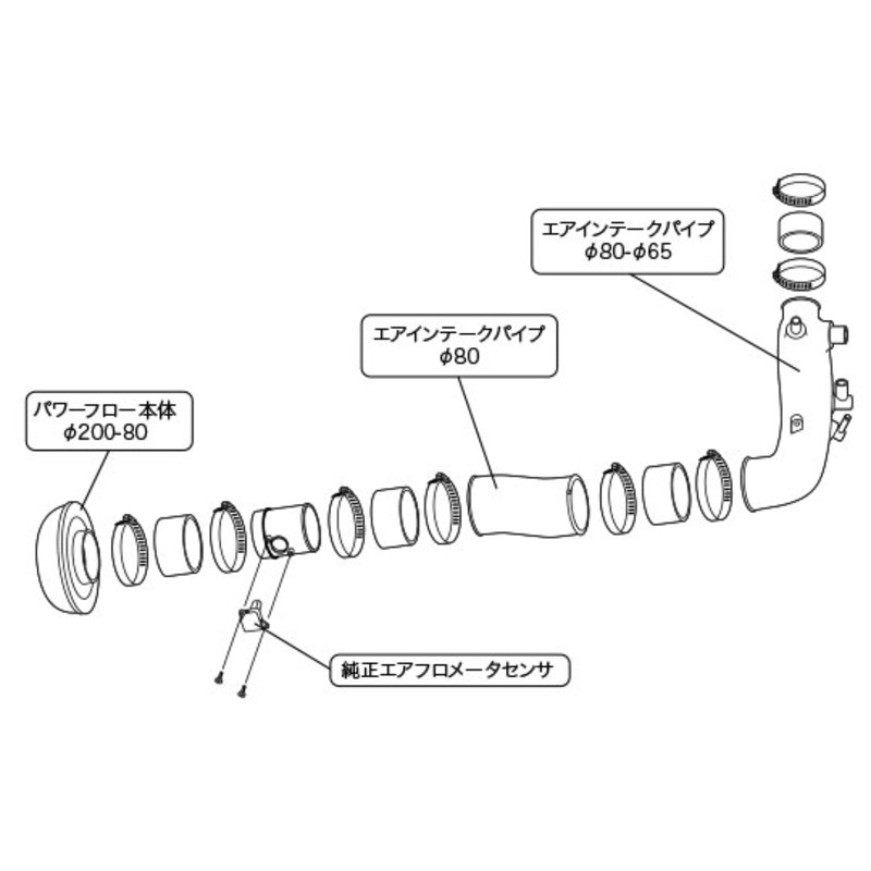Admission Directe HKS Racing Suction pour Subaru Legacy BP5 A-C (2003-2006)