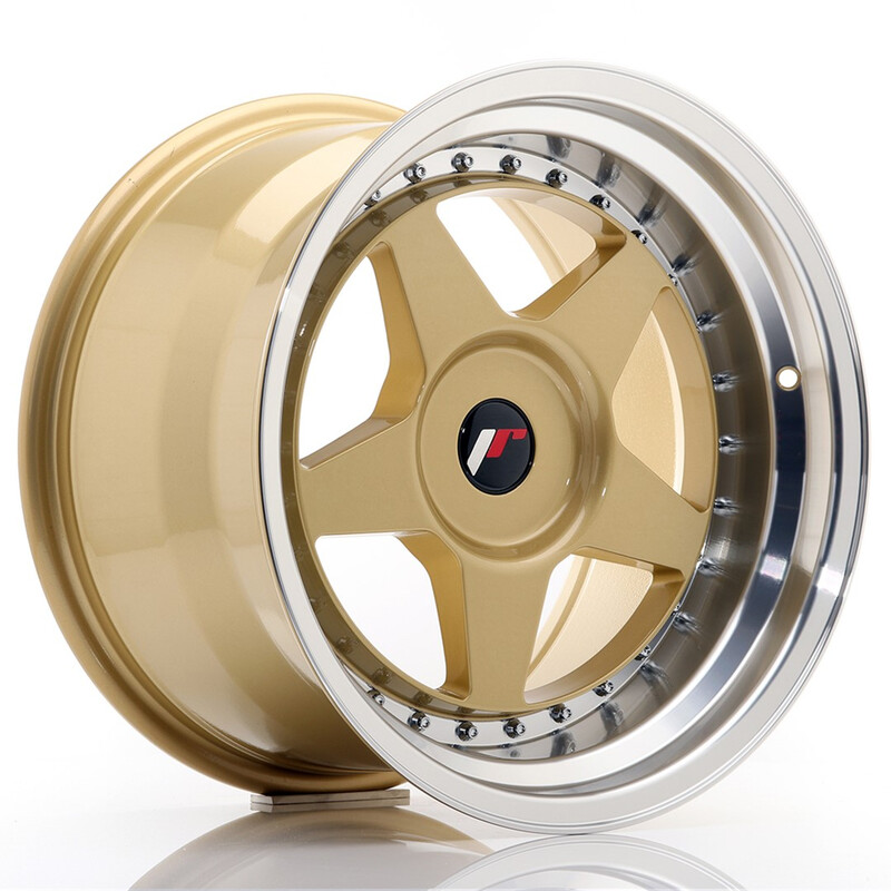 Japan Racing JR-6 17x10" (4 & 5 trous - sur mesure) ET20, Or / Doré
