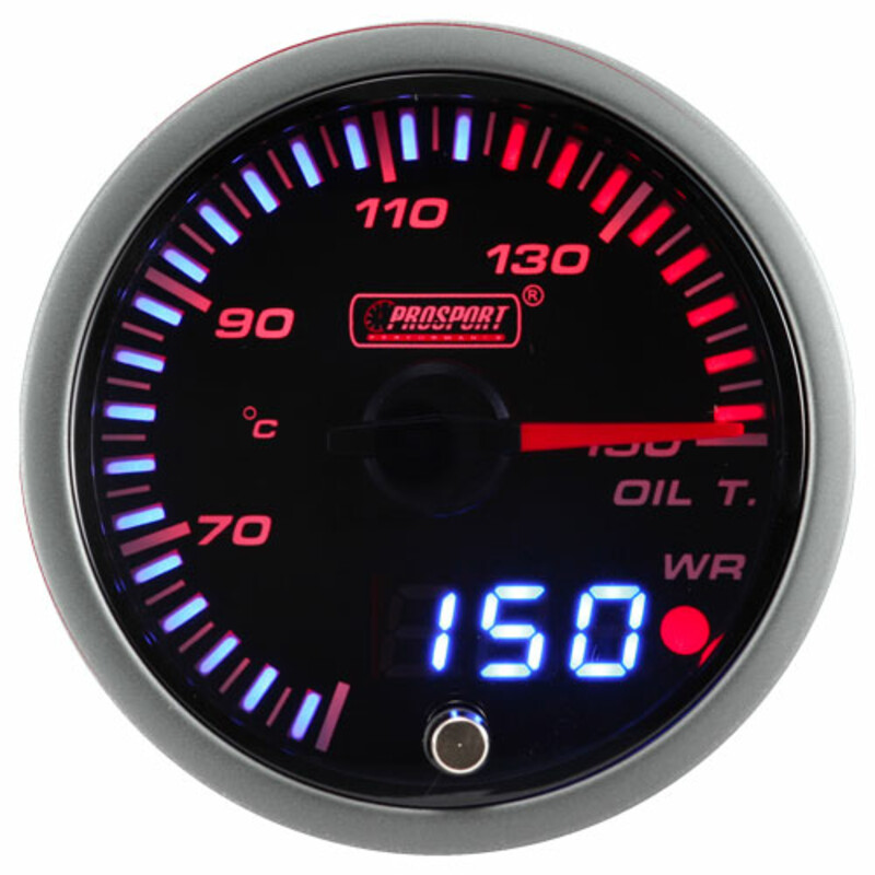 Manomètre de Température d'Huile "Dual Display" ProSport JDM (60 mm)