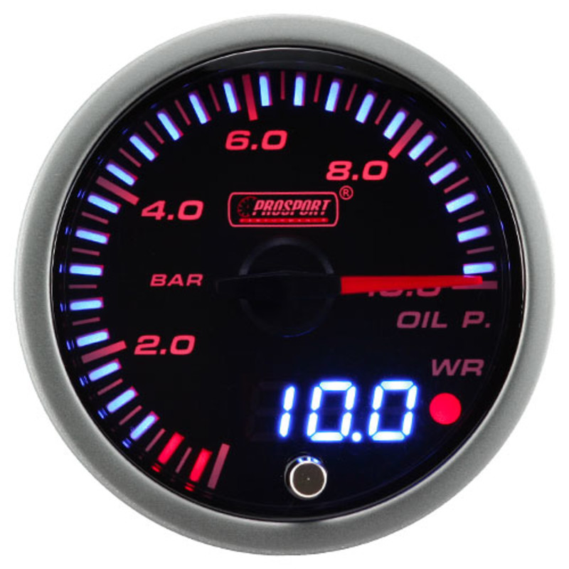 Pack 3 Manomètres "Dual Display" ProSport JDM - Eau/Huile