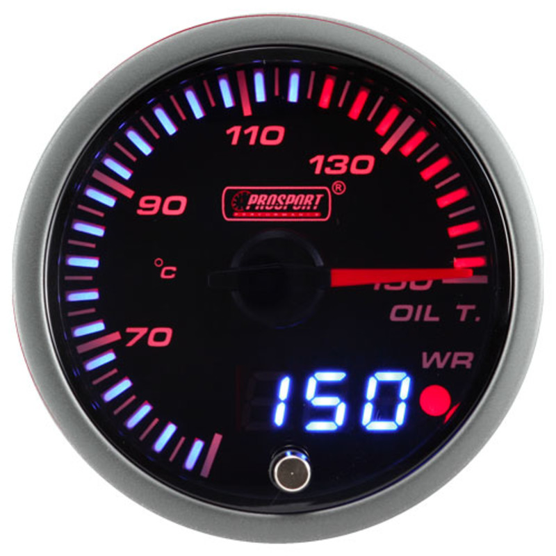 Pack 3 Manomètres "Dual Display" ProSport JDM - Eau/Huile