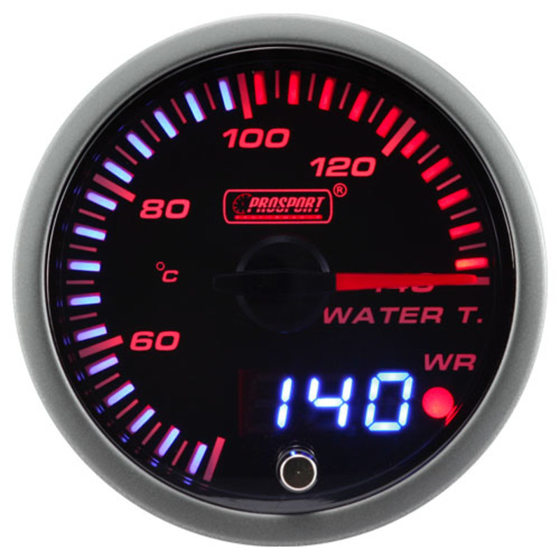 Pack 3 Manomètres "Dual Display" ProSport JDM - Eau/Huile