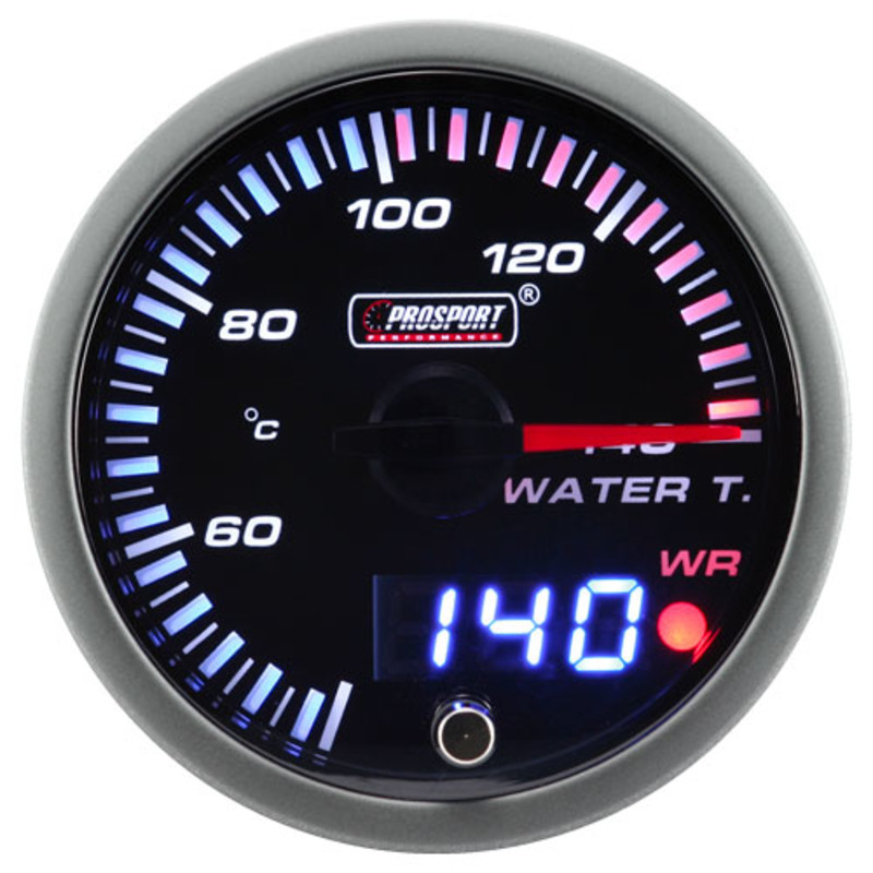 Pack 3 Manomètres "Dual Display" ProSport JDM - Eau/Huile