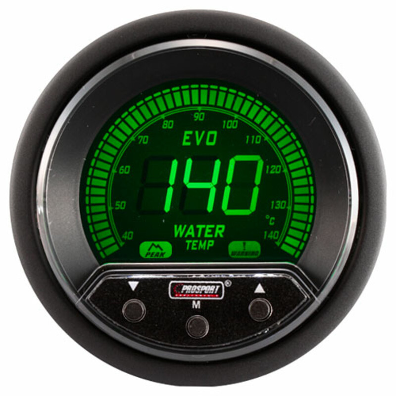 Manomètre de Température d'Eau ProSport Evo (Digital, 4 Couleurs)