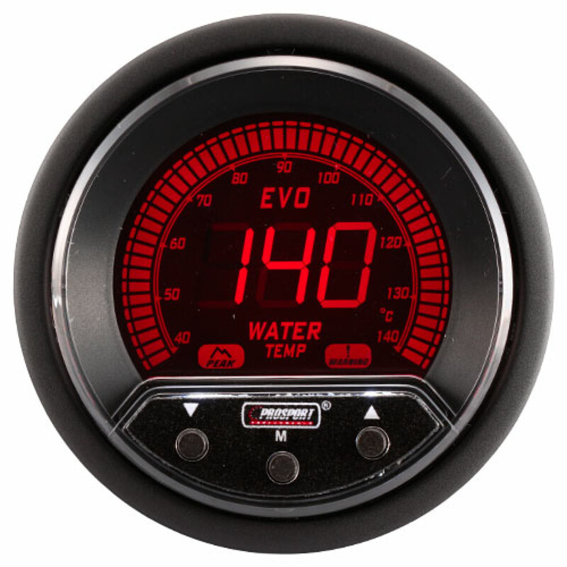 Manomètre de Température d'Eau ProSport Evo (Digital, 4 Couleurs)