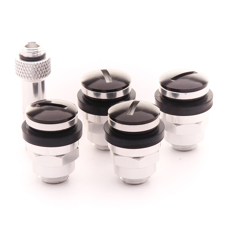 Valves Plates en Aluminium - Noires (lot de 4)