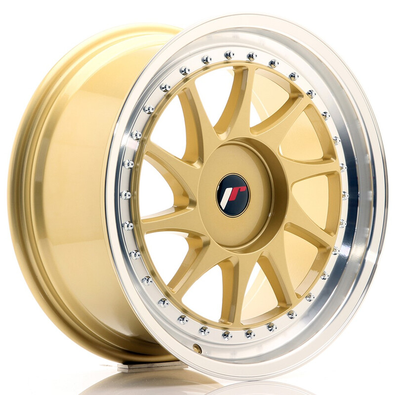 Japan Racing JR-26 18x8.5" (4 & 5 trous - sur mesure) ET35-40, Or / Doré