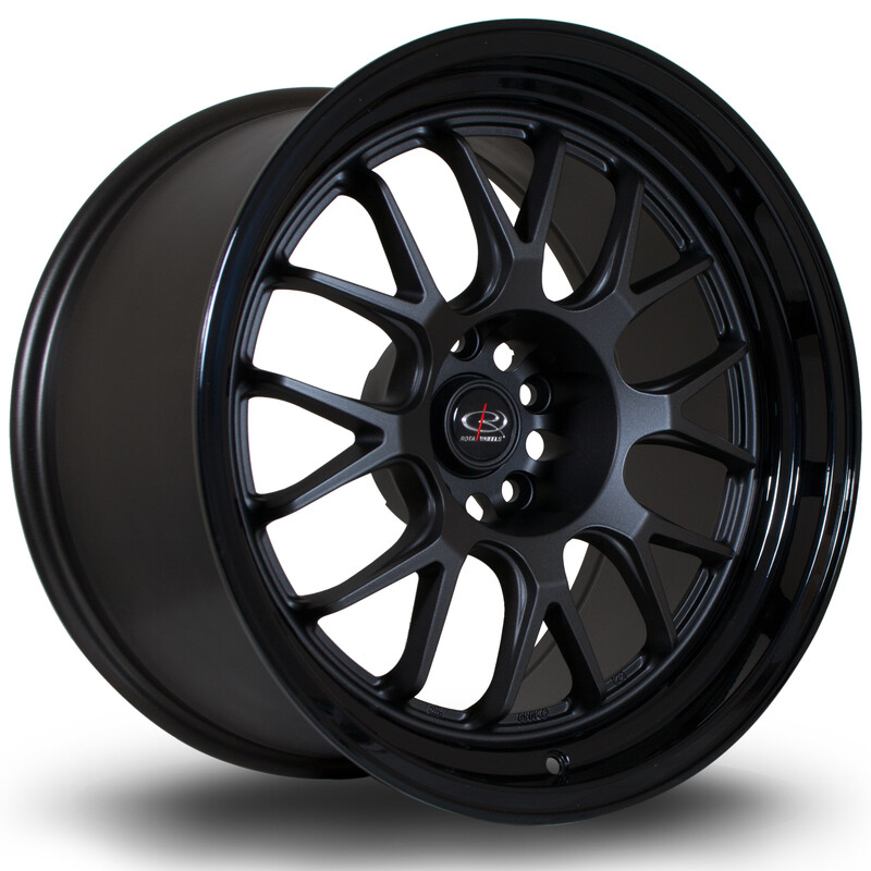 Rota MXR 18x10" 5x114.3 ET12, Gunmetal, Rebord Noir Brillant