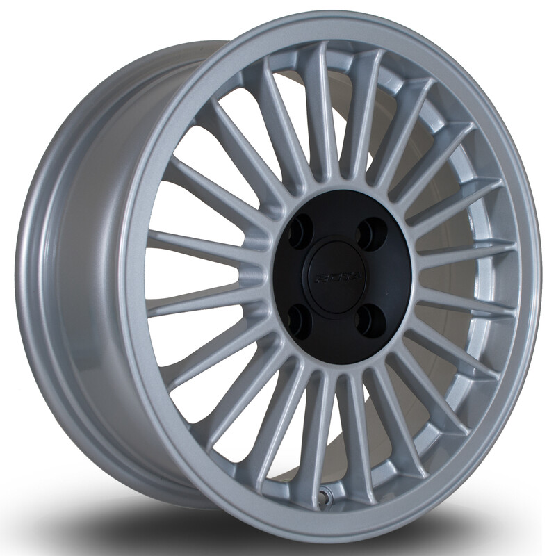 Rota R20 15x6" 4x100 ET29, Gris Argenté