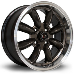 Rota RB 15x7" 4x110 ET4, Gunmetal, Rebord Chromé