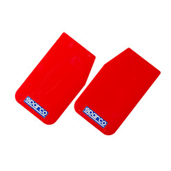 Bavettes Sparco Rouges "Mud Flaps"